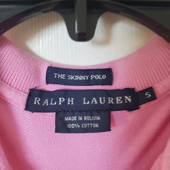 Ralph Lauren Pink Skinny Polo Shirt - Picture 3 of 10